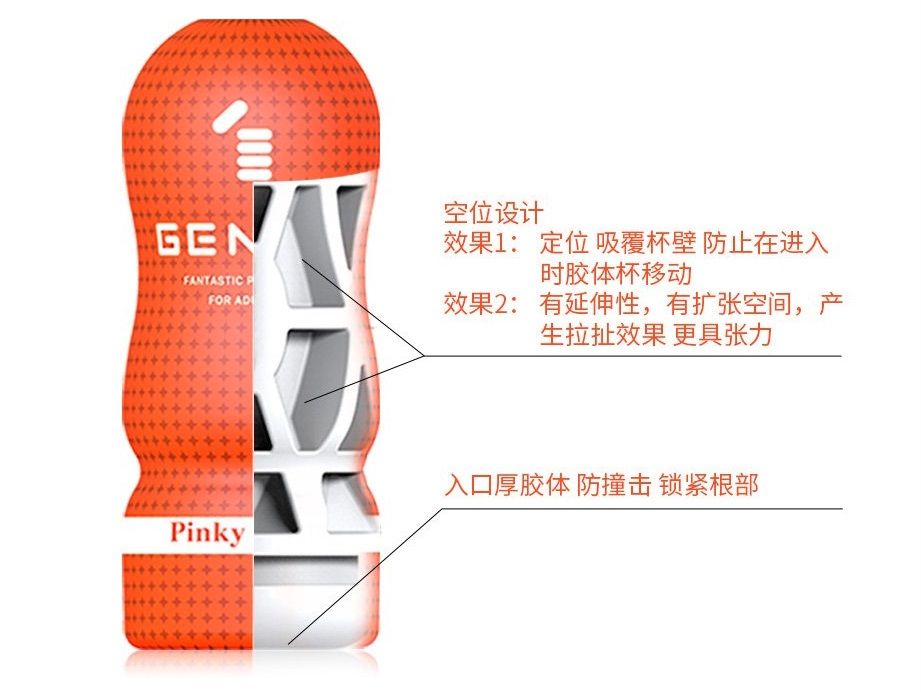 日本GENMU Touch系列最新3.0版本,更刺激更真實的體驗!
看得出的質感,safe skin素材,柔軟... Genmu - Pinky 少女情懷 Ver 3.0 - 橙色 照片-9