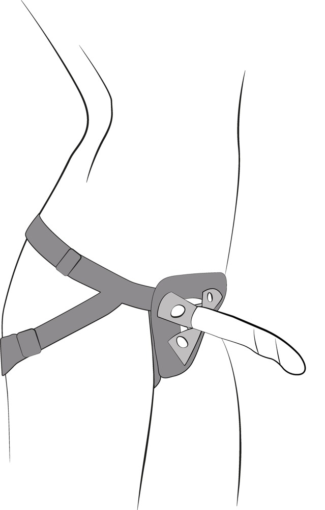 ROMP Piccolo Pegging Kit includes a non-realistic silicone d... Romp - Piccolo Pegging Kit - Black photo-3