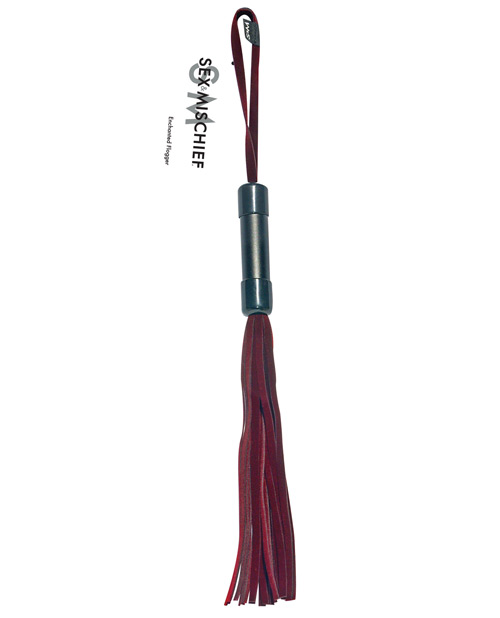 Softly seduce before you give a luscious lashing Crimson vel... Sex&Mischief - Enchanted Flogger - Red photo-2