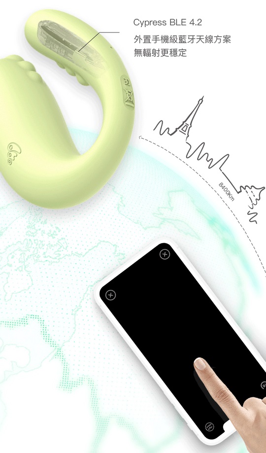 小怪獸2代在設計、功能上均有大幅度躍進,
採用人體工學U型設計,貼服地同時按摩G點、C點,
獨創環繞立體震,兩邊的震... Monster Pub - Dr. Whale 鯨魚G點震動器 - 藍色 照片-3