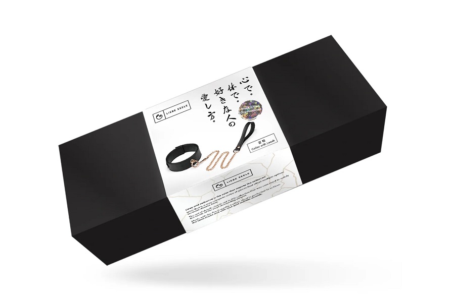 Organosilicon series designed to add a touch of adventure an... Liebe Seele - Organosilicon Collar w Leash - Black photo-4
