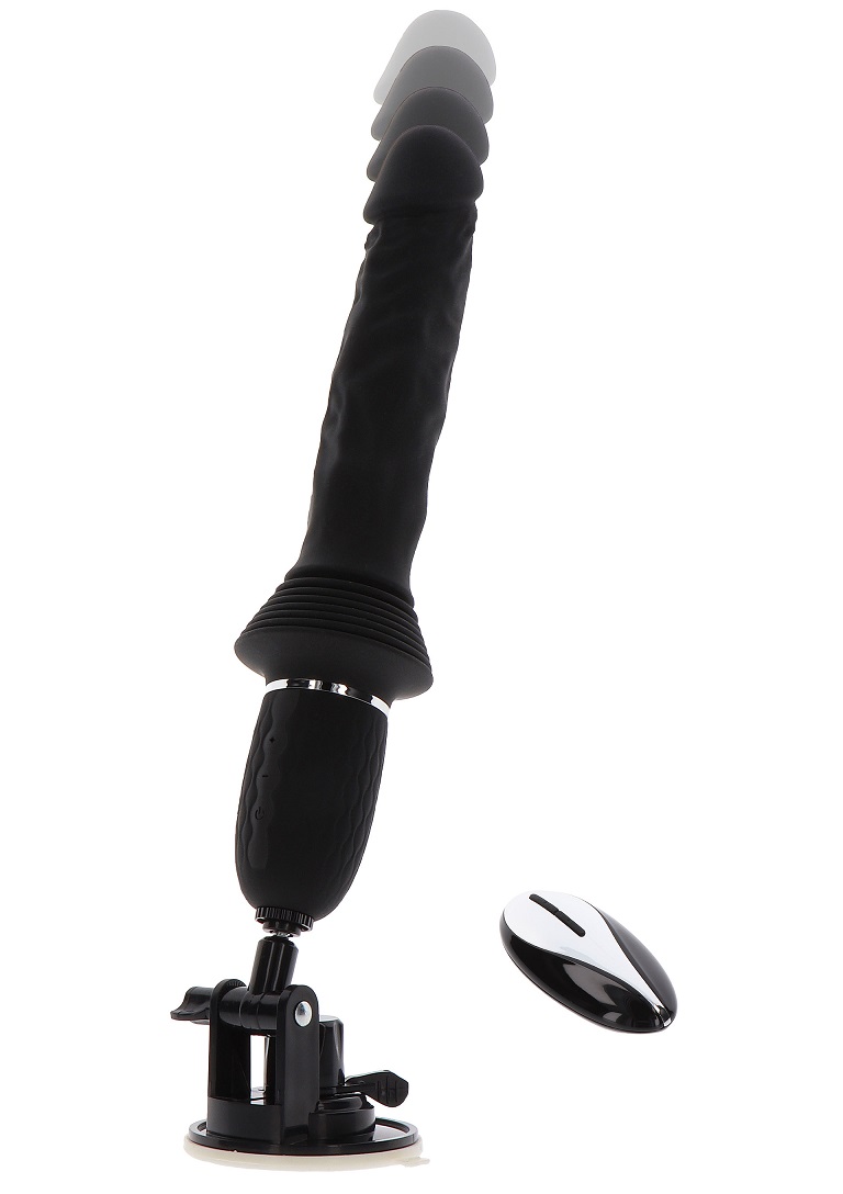 This thrusting vibrator is designed to fulfill your deepest ... ToyJoy - Magnum Opus Thruster - Black photo-4