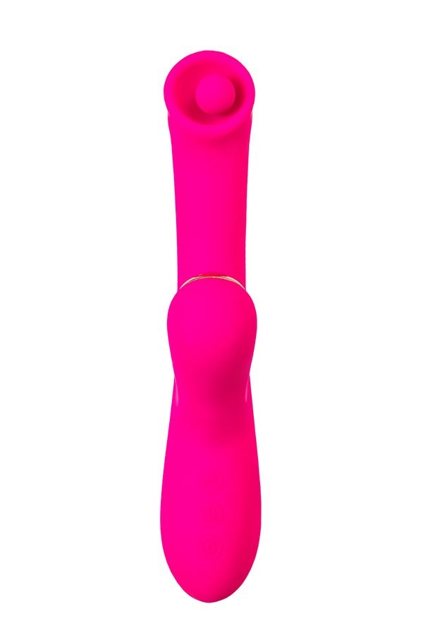 Rolli vibrator with stimulating ball and vacuum stimulation ... JOS - Rolli Ball Rabbit Vibrator - Pink photo-4