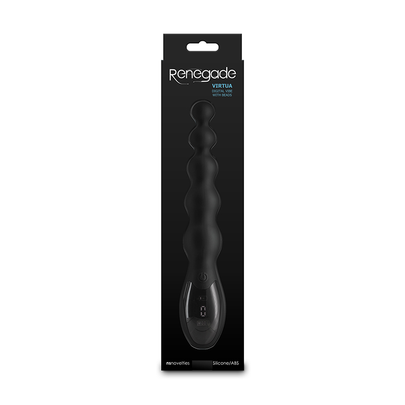 Transition to the era of digital technology with Virtua by R... NS Novelties - Renegade Virtua Beads Vibrator - Black photo-4
