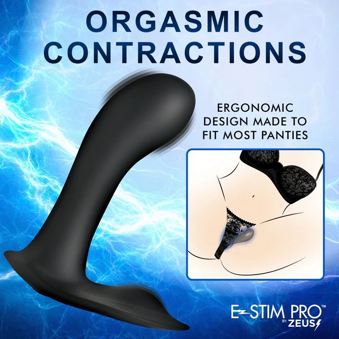 Your best Big O's come from powerful, contracting muscle... Zeus Electrosex - E-Stim G-Spot Panty Vibrator - Black photo-6