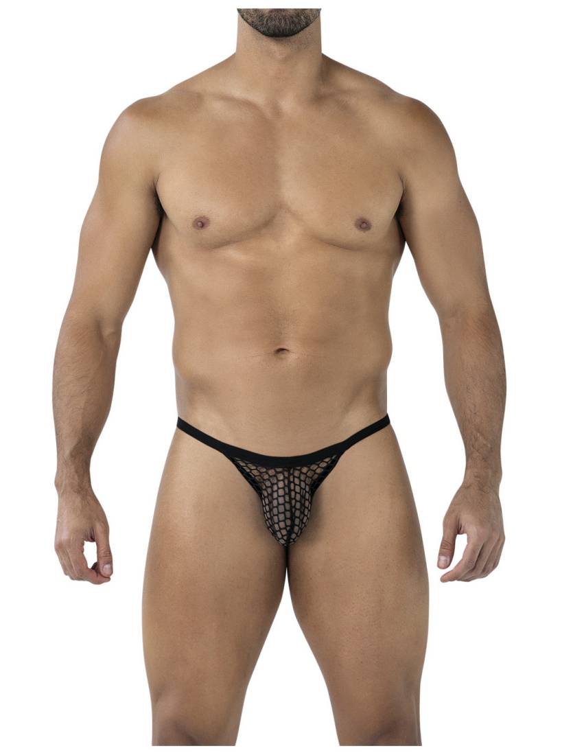 The Thong Panel by CUT4MEN is designed for men who want to c... Cut4men - Mesh Thong - Black - L photo-3