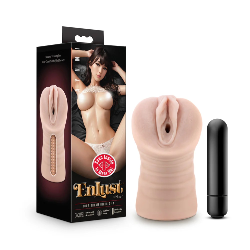 Ayumi is your dream AI partner, ready to make your most epic... EnLust - Ayumi Vibro Stroker - Beige photo-11