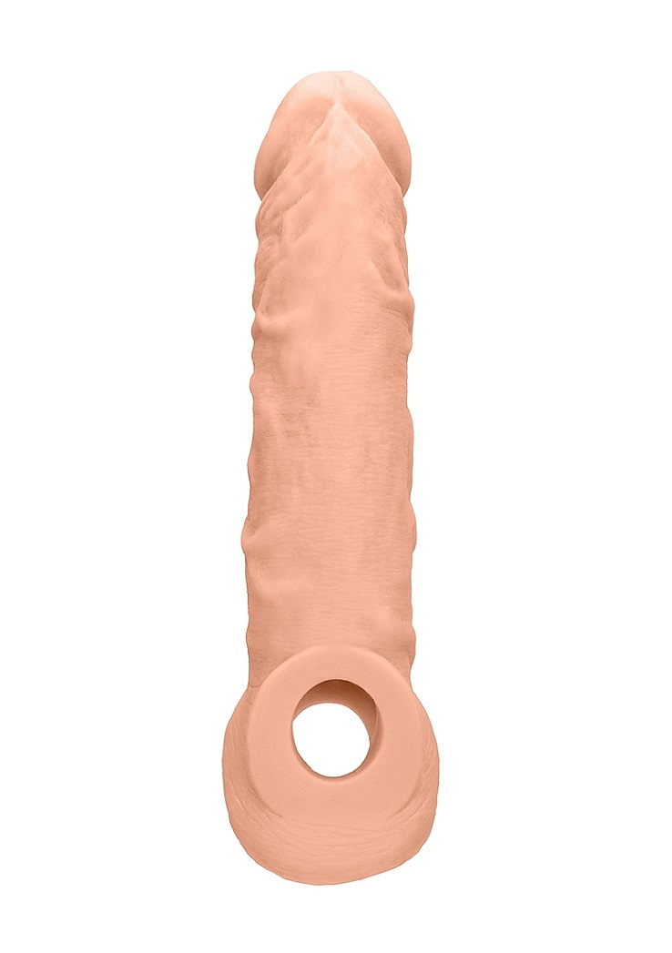 Be the bigger, better deal. The super-lifelike shapes, textu... RealRock - Penis Sleeve 8" - Flesh photo-3
