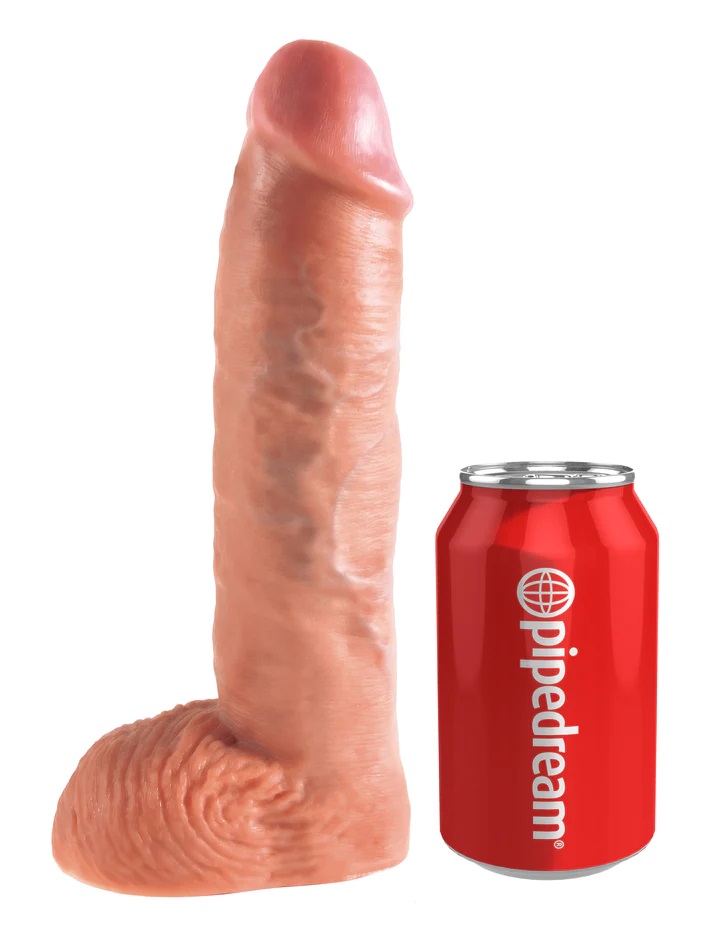 When size matters and you're looking for an extreme holl... King Cock - Hollow Strap On 10" Cock - Skin photo-6