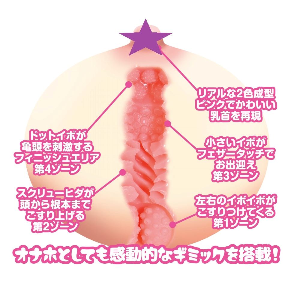 Very popular! Good for massaging! Good for pulling out! Good... T-Best - Ibo Ibo Breast Hole Masturbator photo-2