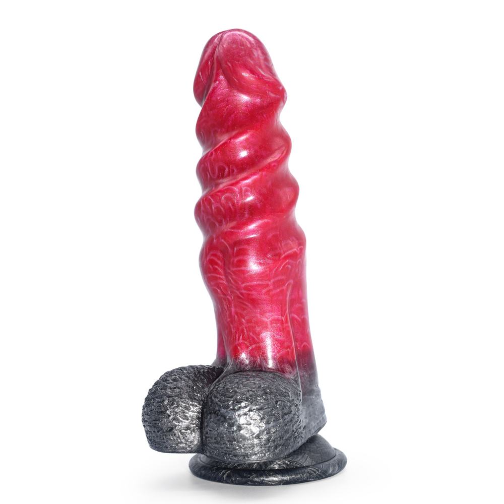 Full and round head deep thread design double friction stimu... FAAK - Spiral Dildo - Aula photo-7