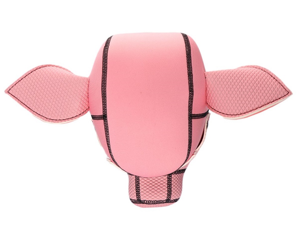 The pig hood is soft and stretchable. No zippers or fuss wit... Kiotos - Pig BDSM Hood - Pink photo-6