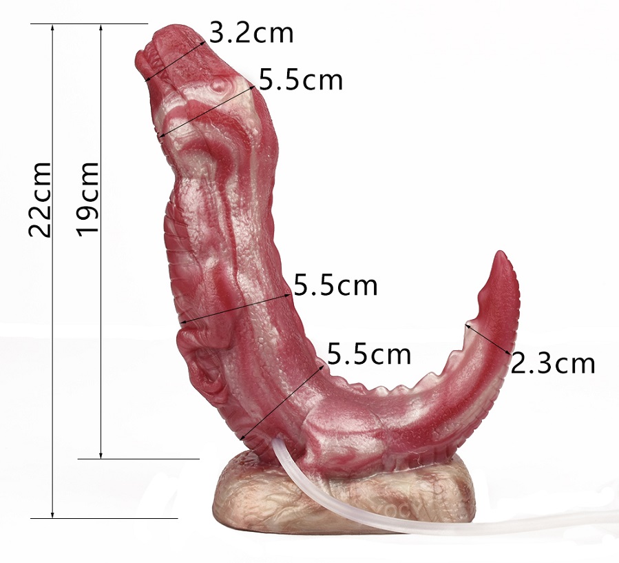 Material: silicone
Intotal:22cm
Diameter: 5.5cm
Included: t... FAAK - Velociraptor Squirt Dildo - Kimmy photo-9