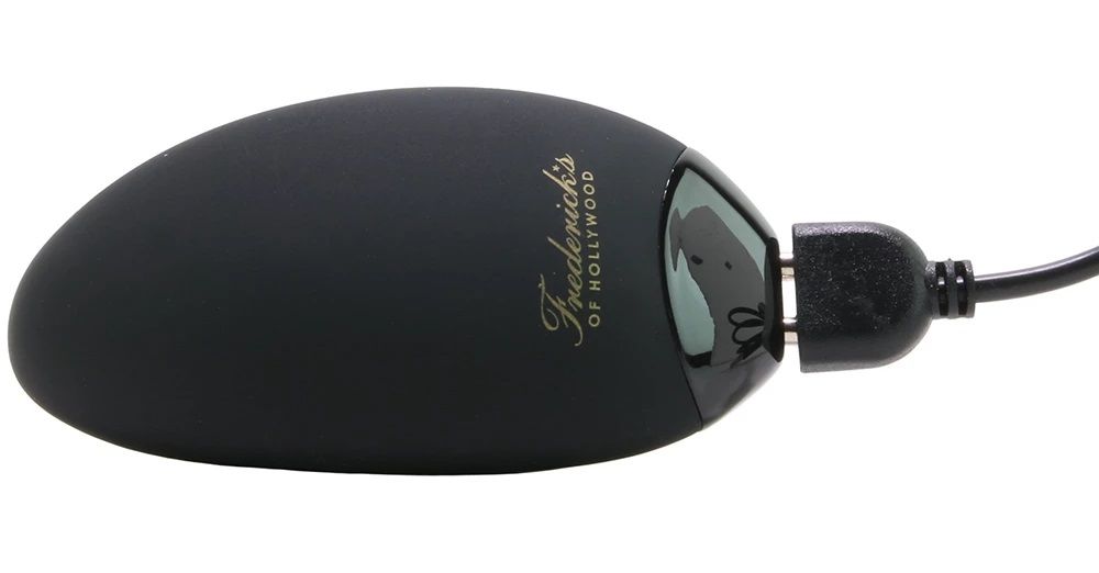 When the lucky recipient of this Frederick's of Hollywoo... FOH - Rechargeable Lay-on Vibe - Black photo-5