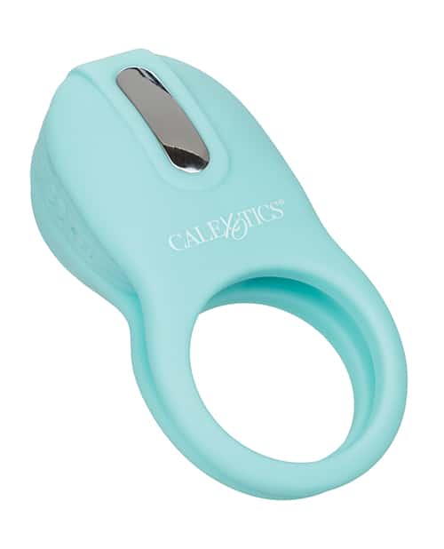 Stretchy and comfortable vibrating couples enhancer with dua... CEN - French Kiss Enhancer - Blue photo-2