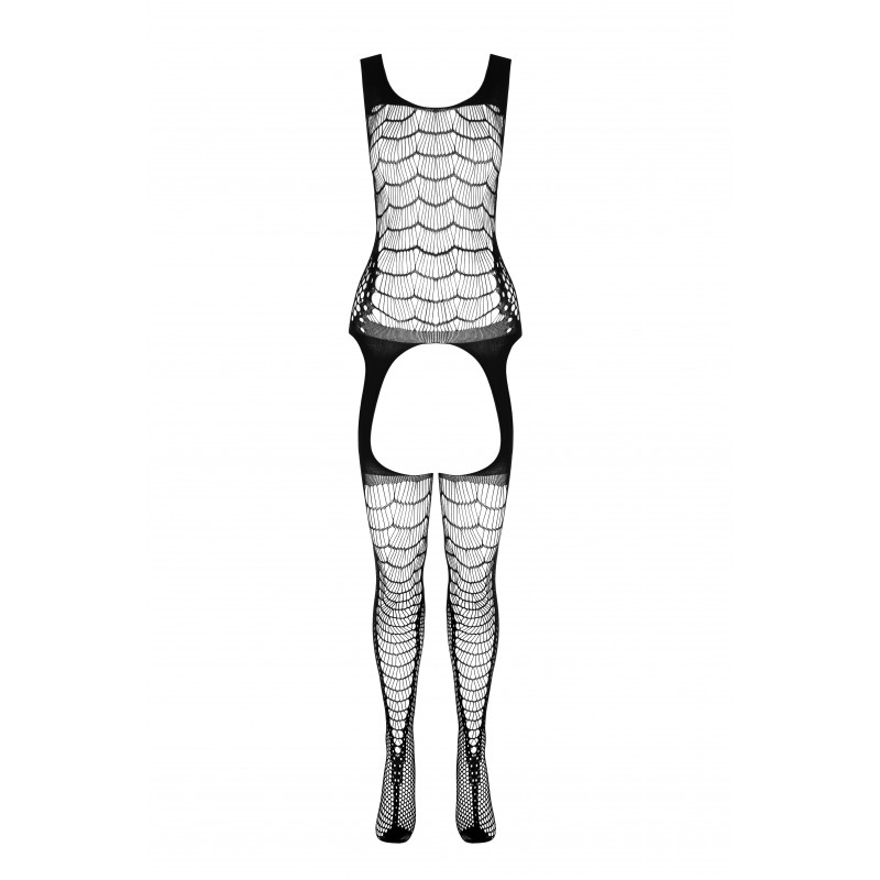 Sexy bodystocking that perfectly fits the figure, emphasizin... Passion - Bodystocking BS104 - Red photo-3