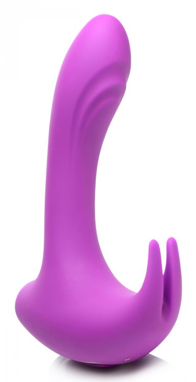 A myriad of intense stimulations for endless options of play... Inmi - 12X Lux Rocker Pulsing Vibe - Purple photo-5