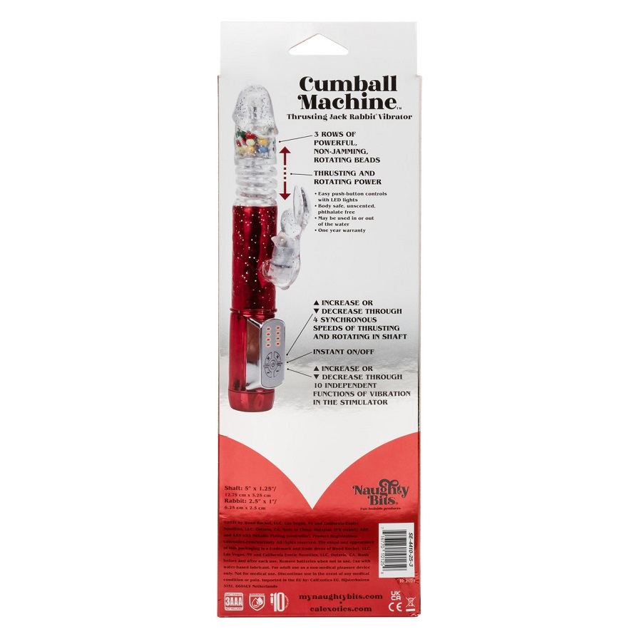 .
CEN - Cumball Machine 抽插兔仔震棒 - 红色 照片-12