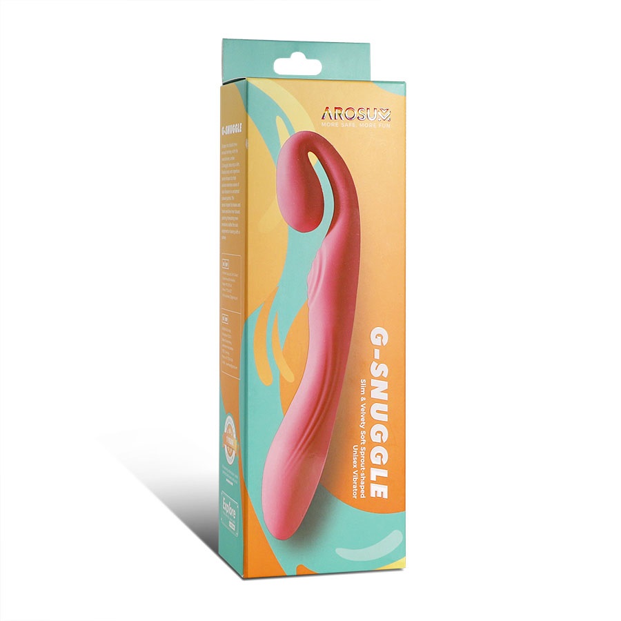 Escape into blissful new sensual territory with the revoluti... Arosum - G-Snuggle Unisex Vibrator - Pink photo-7