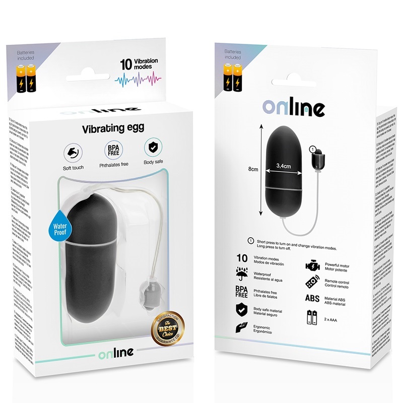 Enjoy the 10 amazing vibration modes of this egg, from a sof... Online - Vibro Egg - Black photo-5