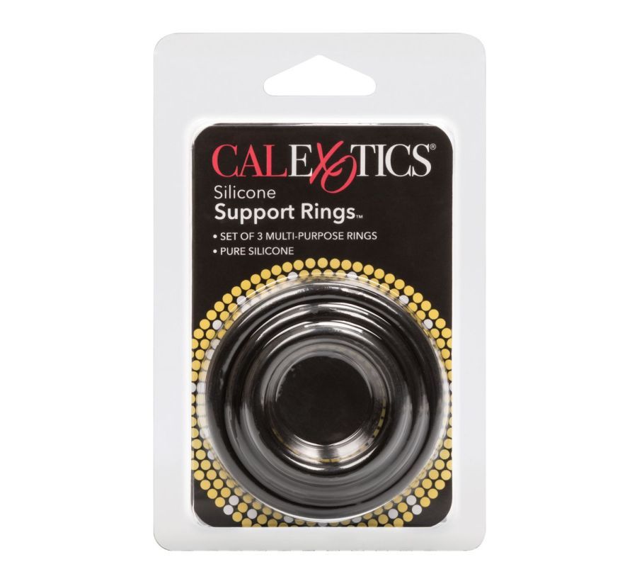 Elevate your seduction performance and intimate encounters w... CEN - Silicone Support Rings - Black photo-7
