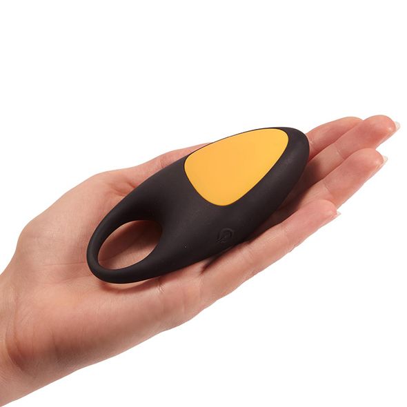 The soft and stretchy silicone material of this Turbo Cock R... Pornhub - Turbo Cock Ring - Black & Yellow photo-2