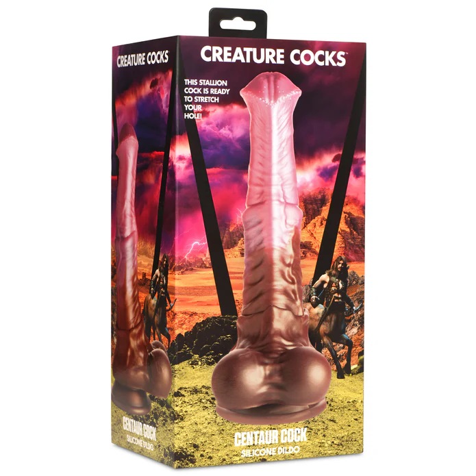 You've wandered into the forest and right into the terri... Creature Cocks - Centaur Dildo - Pink/Brown photo-10