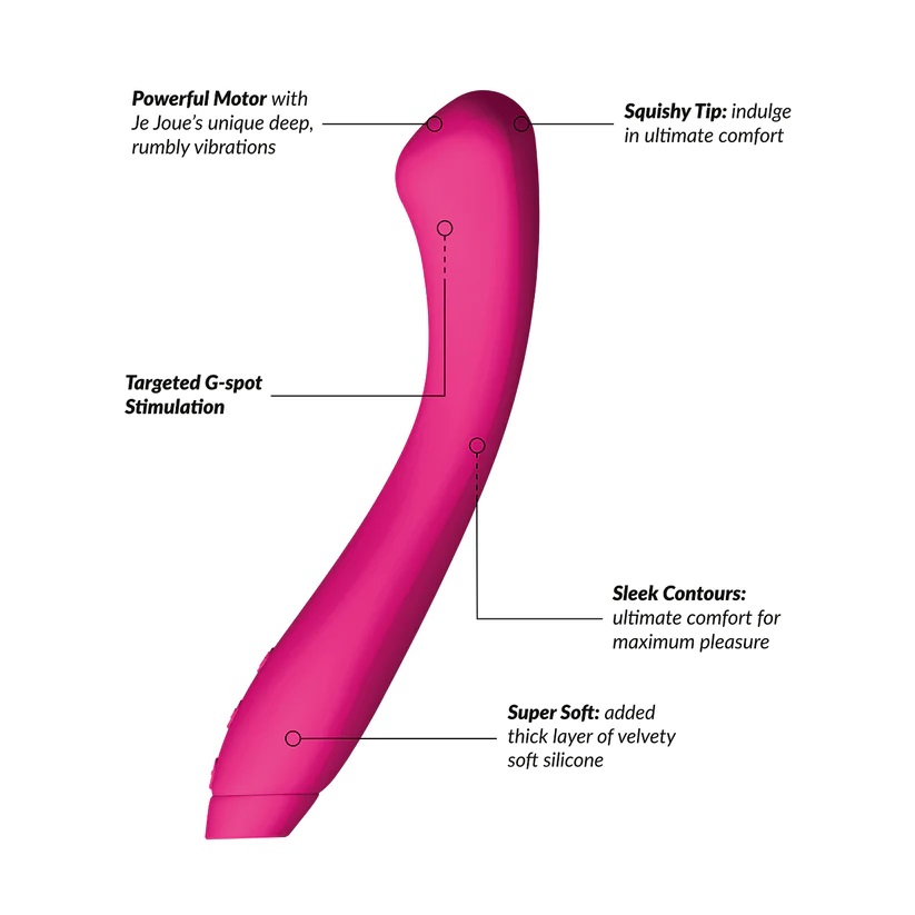 Juno, the G-Spot Goddess! Juno is the world's softest, s... Je Joue - Juno G-Spot Vibrator - Fuchsia photo-4
