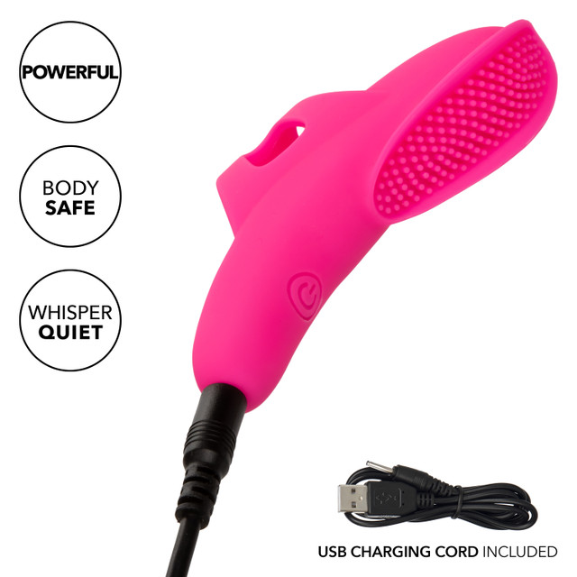 Indulge in a world of enhanced pleasure with the Neon Vibes ... CEN - Neon Nubby Finger Vibrator - Pink photo-7