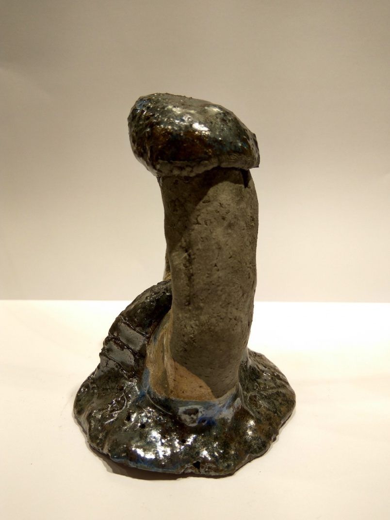 A luxury medium-sized figure of 2 penises in porcelain 2 Penises Figure Medium photo-3