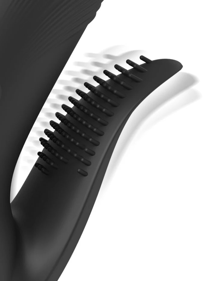 Get ready for the wildest ride of your life with our new Fet... Fetish Fantasy - Pogo Thruster Vibrator - Black photo-2