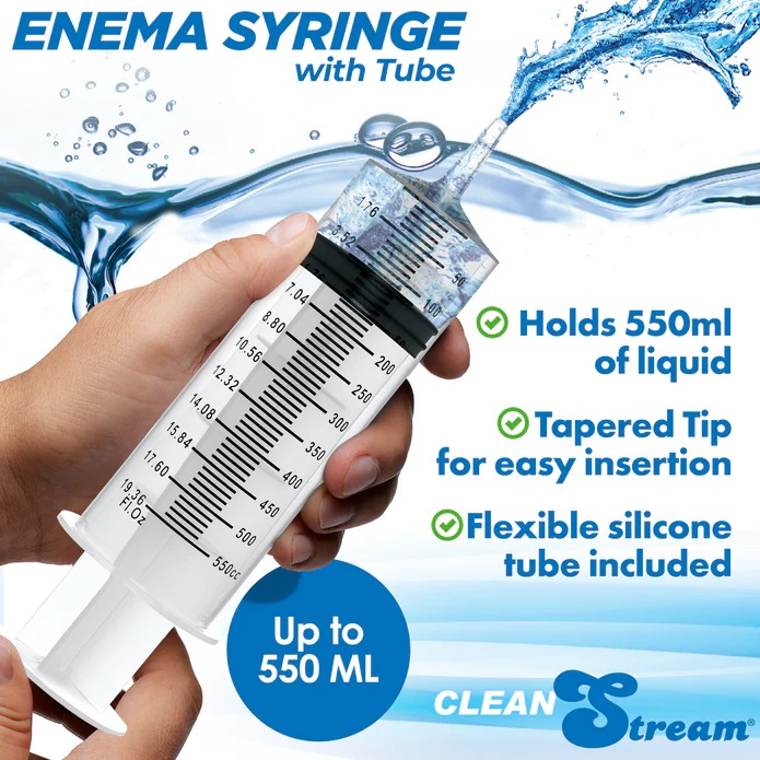 Feel confident and prepared for a hot night exploring your b... CleanStream - Enema Syringe w Tube - 550ml photo-4