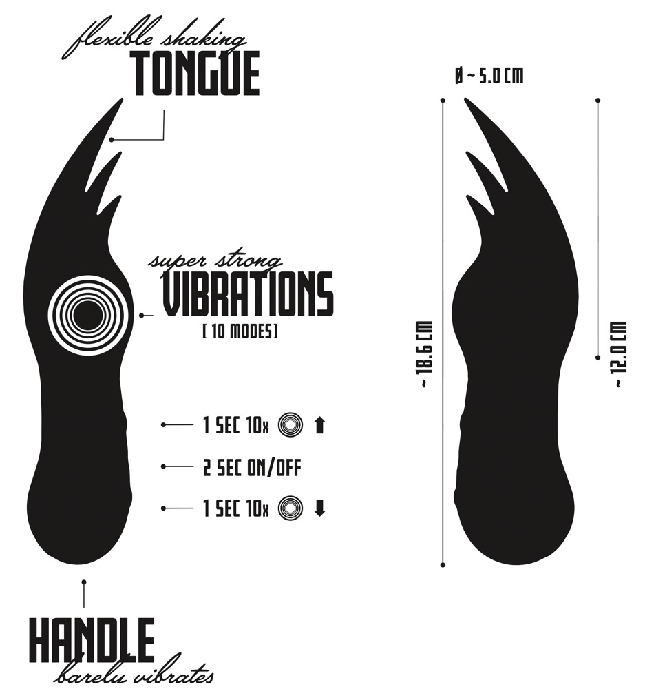 For thrilling tongue fun!
Dynamic, yellow vibrator with 3 fl... YNF - Licking Vibrator - Yellow photo-11