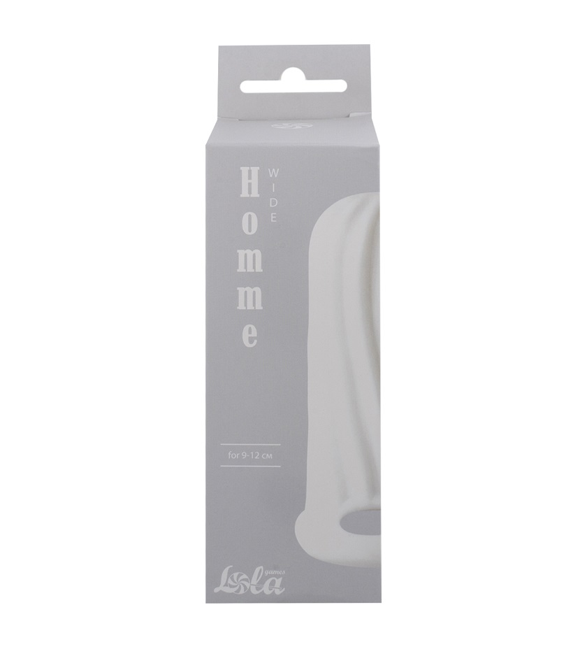 The Wide penis sleeve from the Homme collection is perfect f... Lola Games - Homme Wide Sleeve S - White photo-4