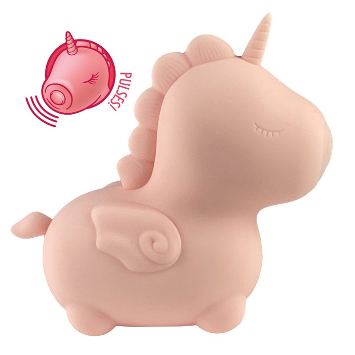 Create real magic with this discreet mini unicorn vibrator. ... Unihorn - Heart Throb Clitoral Vibe - Light Pink photo-2