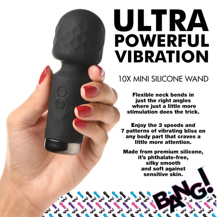 This is for the discreet hedonists. For those always ready f... Bang! - 10X Mini Wand - Black photo-4