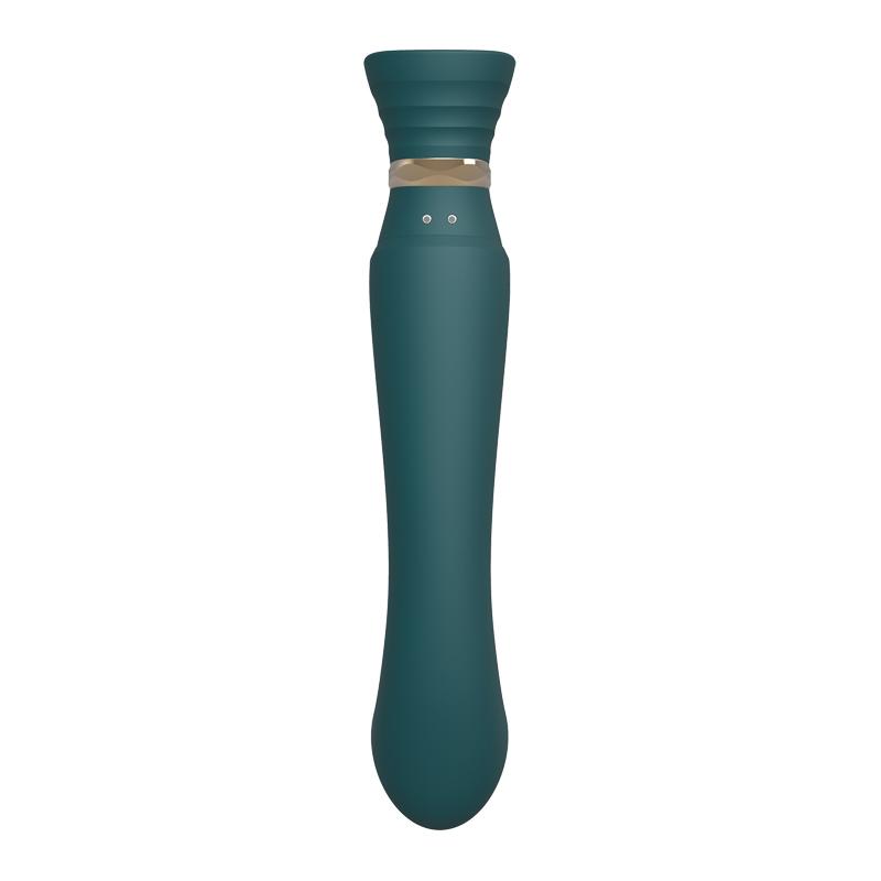 Experience true luxury with the ZALO Queen G-spot PulseWave ... Zalo - Queen APP Heating Vibro Set - Jewel Green photo-7