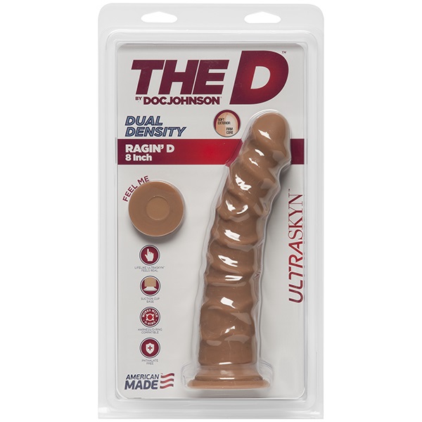 Everybody wants it! The Ragin' D is eight full inches of... Doc Johnson - 8" Ragin D Realistic Dildo - Caramel photo-4