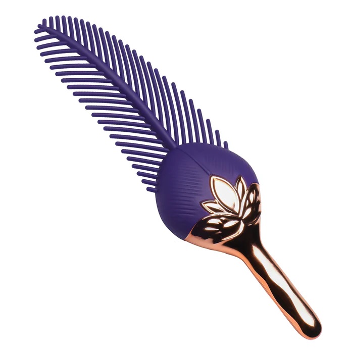 Discover a new level of stimulation with our premium Silicon... Master Series - Tickler Vibro Feather - Blue photo-6