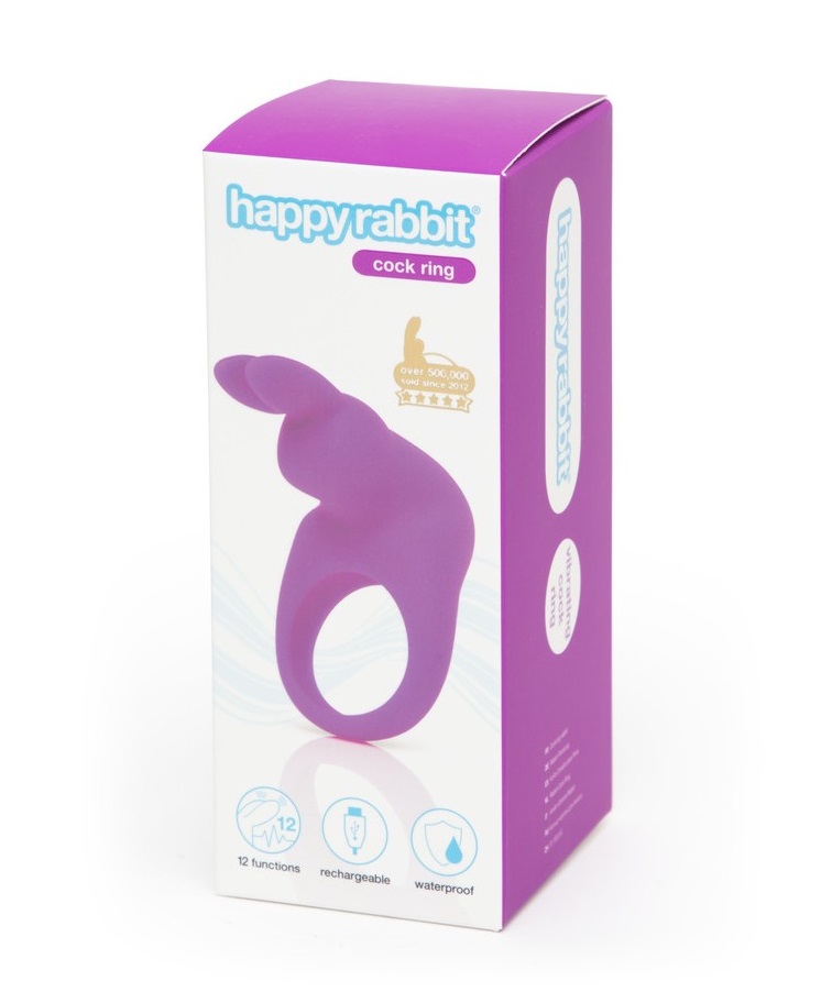 Power your way to incredible pleasure sessions with the happ... Happy Rabbit - Vibro Ring - Purple photo-4