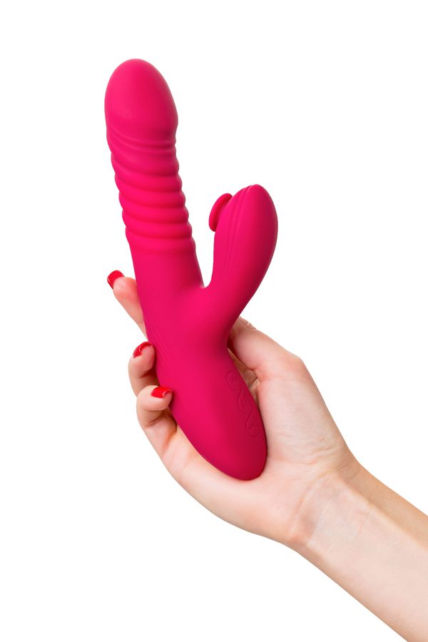 JOS Seri Rabbit vibrator with Up&Down function This vibrator... JOS - Seri Tapping Rabbit Vibrator - Pink photo-2