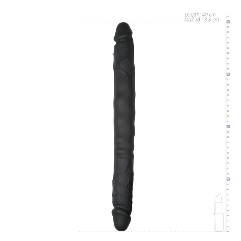 With this realistic double-ended dildo you will experience a... Easytoys - Double Ended Realistic Dildo - Black photo-3