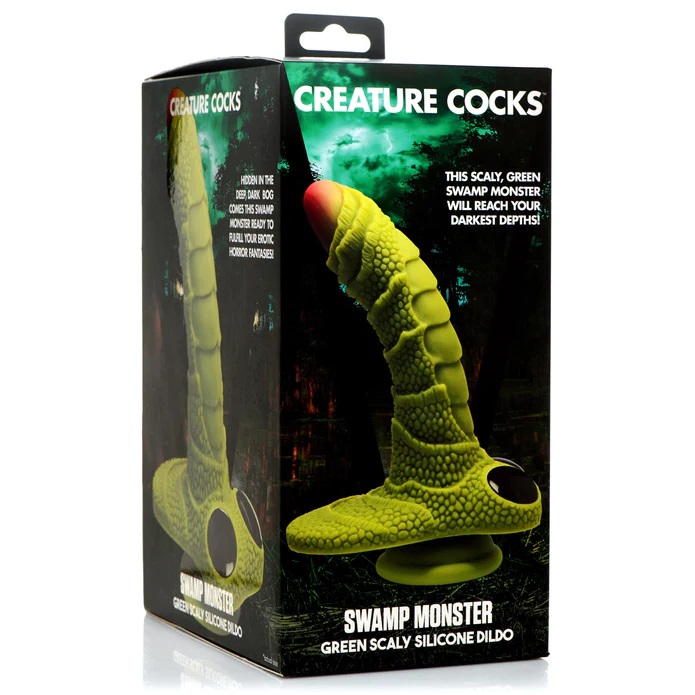 Dive deep into new fantasies with this Swamp Monster dildo f... Creature Cocks - Swamp Monster Dildo - Green photo-9