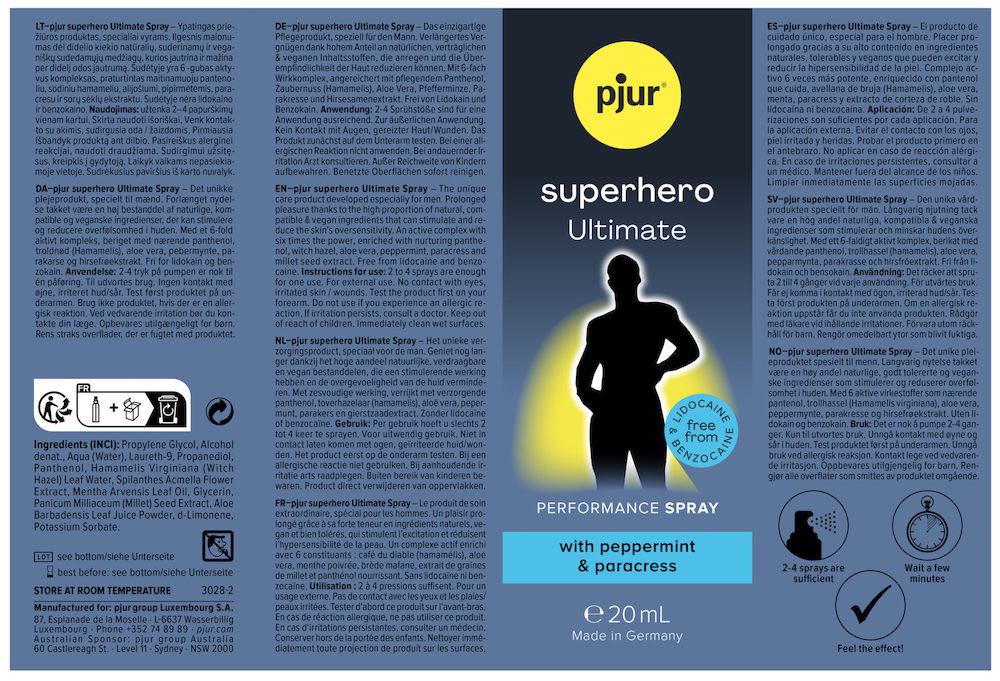 Unlock your secret superpower: pjur superhero Ultimate Spray... Pjur - Superhero Ultimate Spray - 20ml photo-2