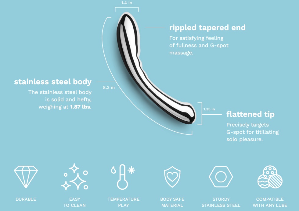 Indulge in rolling climaxes and experience endless gratifica... Le Wand - Arch Double Ended Metal Dildo photo-10