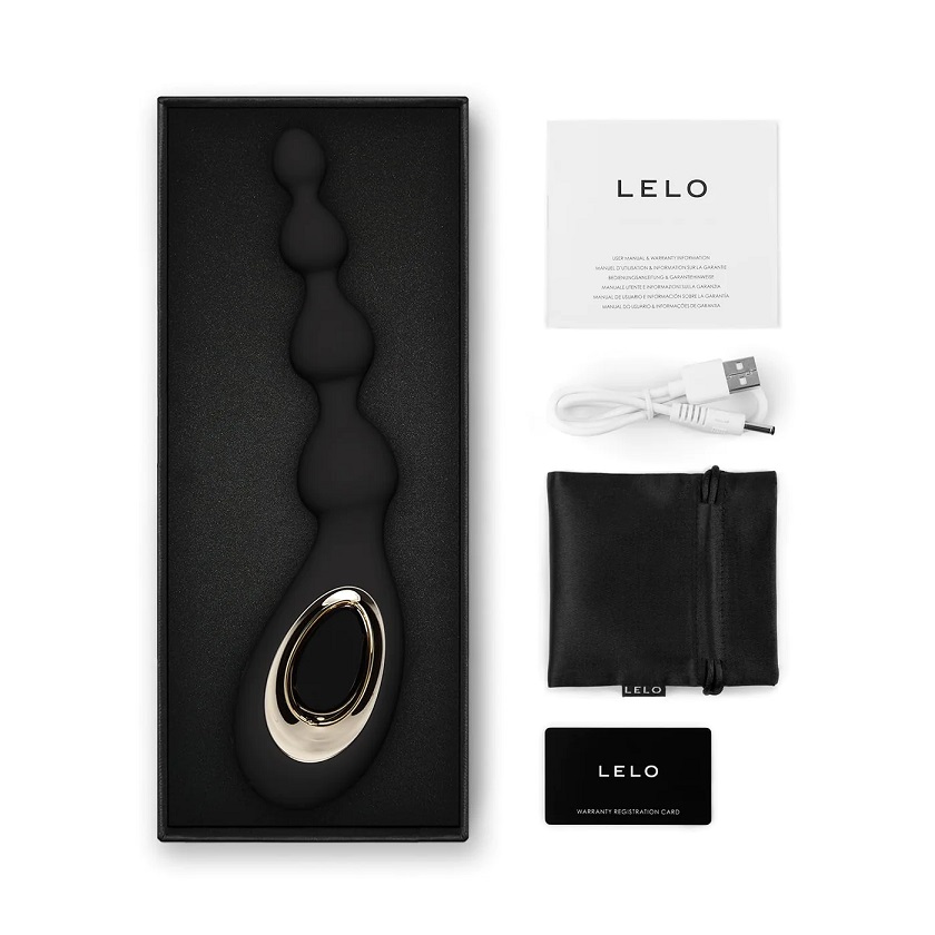 SORAYA Beads is a gender-neutral anal beads massager designe... Lelo - Soraya Anal Beads - Black photo-6