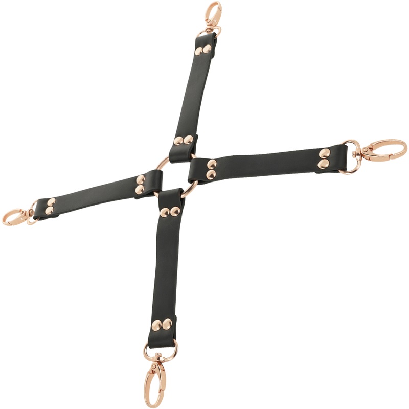 Coquette Fantasy Chic Desire presents the union of ties from... Coquette - Vegan Hogtie - Black photo-2