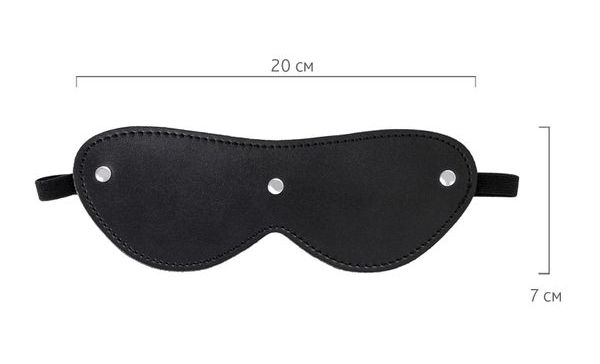 Made of genuine leather with velour lining.
Nickel-plated ... Anonymo - Eyes Blindfold - Black photo-7