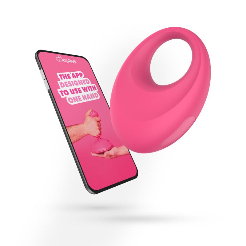 Improve your sexual performance and satisfaction with this v... Easytoys - Leo APP EasyConnect Vibro Ring - Pink photo-2