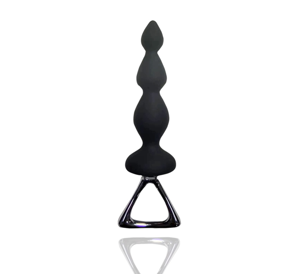 Soft & curvy anal plug with metal hand
Material: Metal +... Adrien Lastic - Arrow Anal Beads - Black photo-3